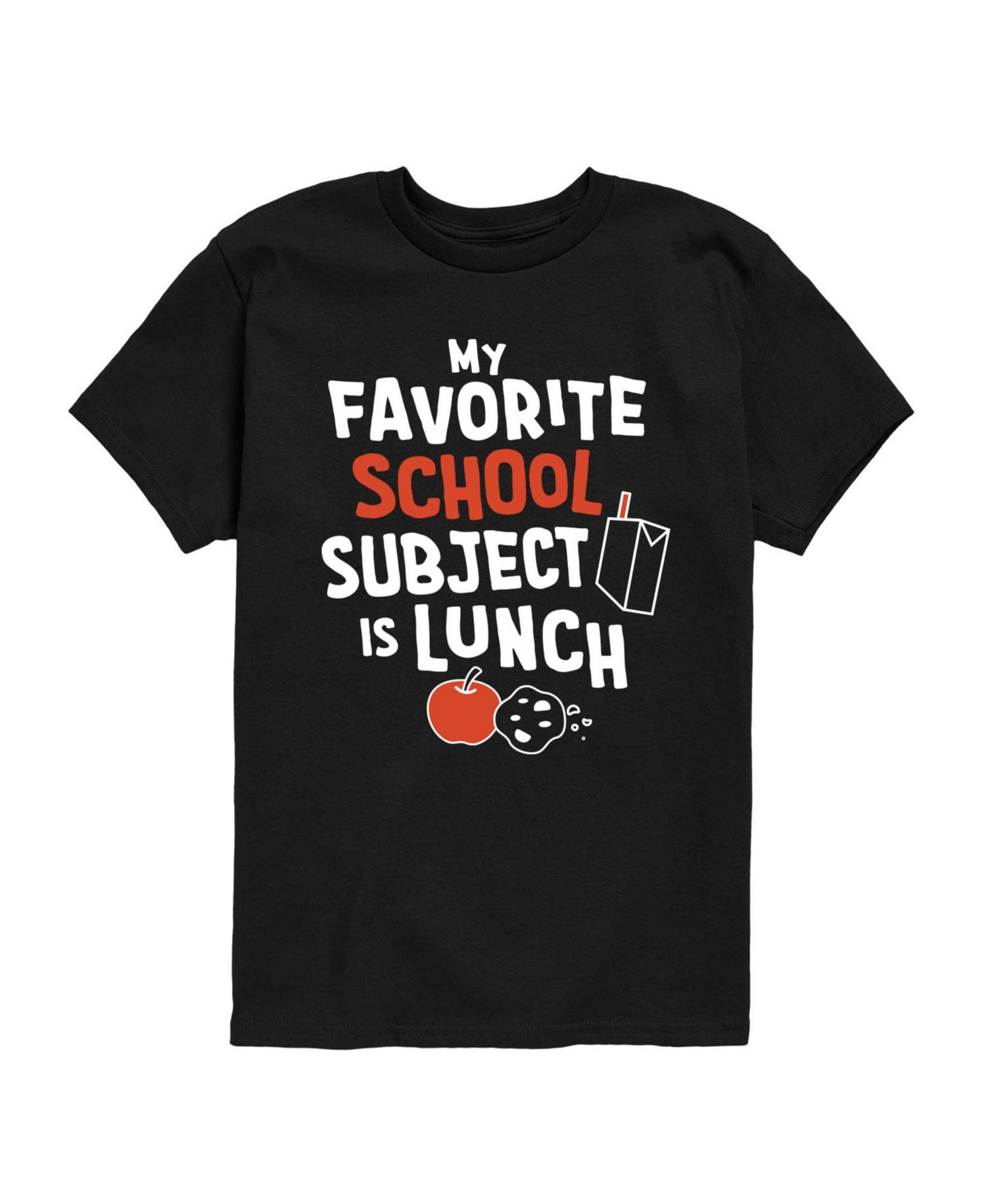 Instant Message Boys' 8-20 My Favorite School Subject Is Lunch Short-Sleeve Graphic T-Shirt