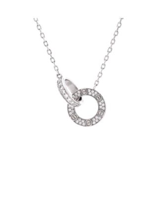 Love Interlocking Pave Necklace