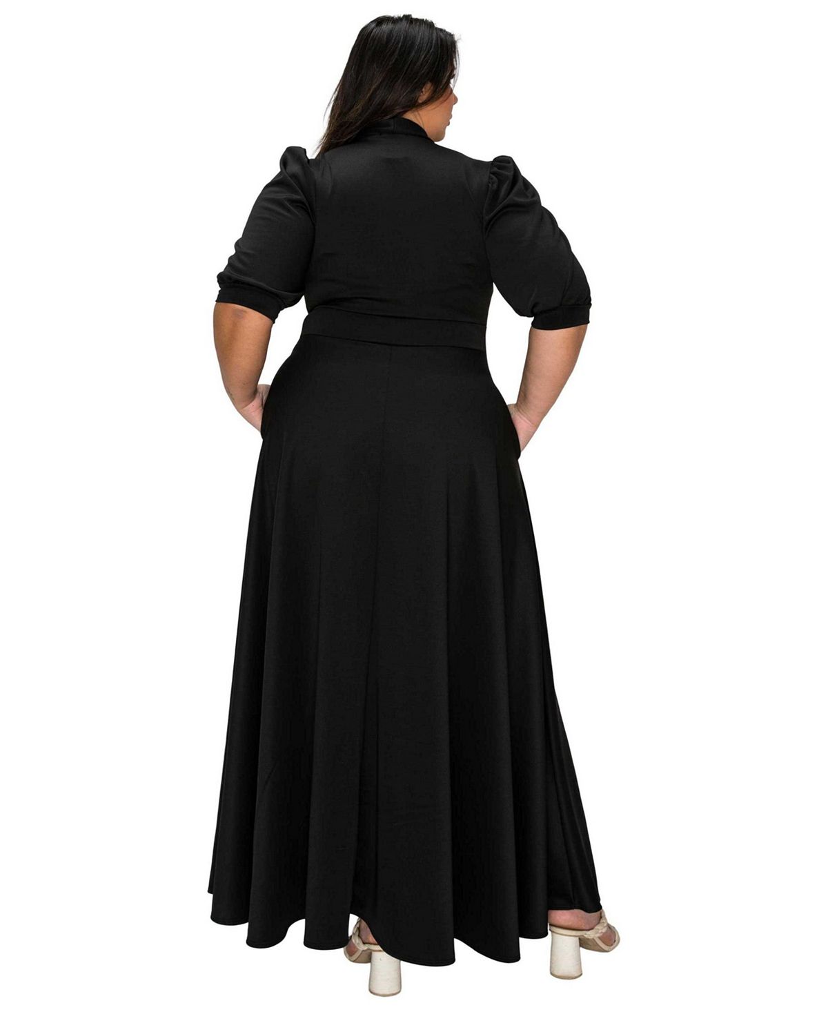 L I V D Women's Plus Size Farrah Donna Dress view 3 — MAYCSS fashion products