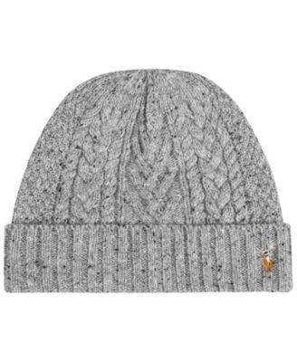 Men's Aran Tweed Beanie Hat