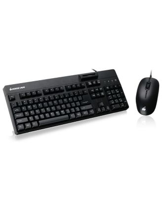 104-Key Keyboard with Built-In Common Access Card Reader and 3-Button Mouse Combo, TAA Compliant