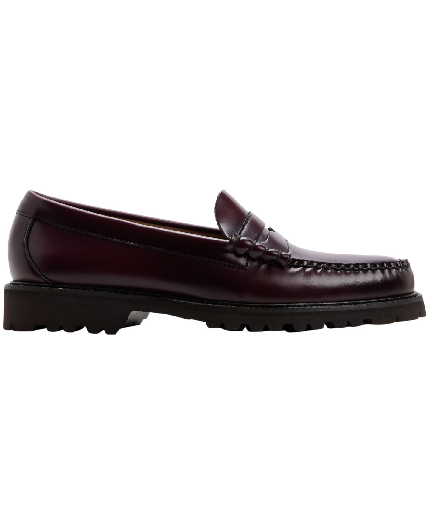 Мужские туфли G.H.BASS Larson Lug Chunky Penny, цвет: Винный — фото 2