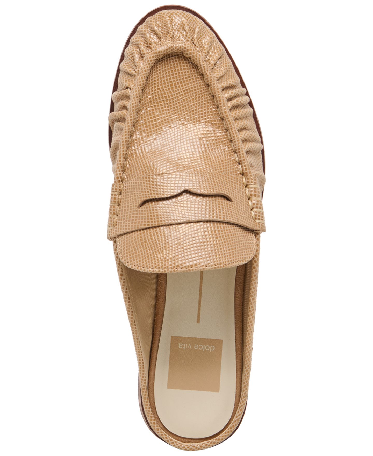 Женские сабо Dolce Vita Betzy Slip-On Loafer Mules, цвет: Латте кожаный — фото 4