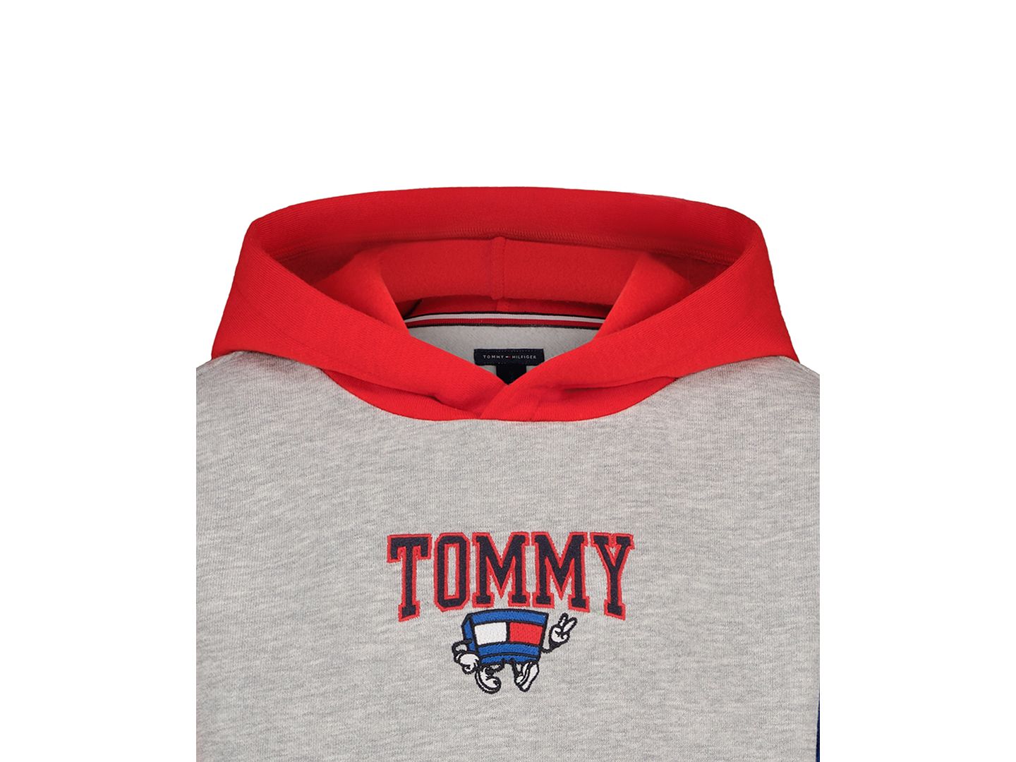 Худи Tommy Hilfiger Mascot Block Long-Sleeve для мальчиков, цвет: Красный — фото 6