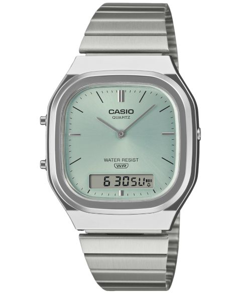 Мужские часы Casio Analog-Digital Stainless Steel Watch 35.8mm