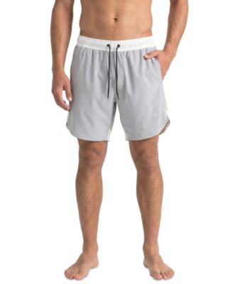 Men's Color-Block Scallop 7.5" Volley Swimsuit