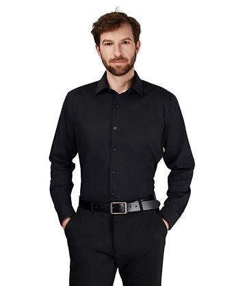 black dress shirt men Silk Mens 3xl Black Silk Dress Shirt S Boys Sizes = Standard Sizing Designer Goodfellow & Co. Performance Long