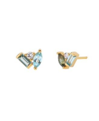 Seraphina Topaz Tourmaline Stud Earrings