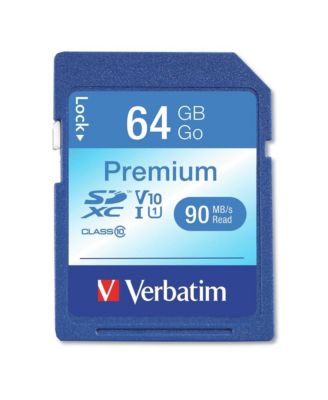 44024 64GB UHS-I V10 U1 Class 10 Premium SDXC Memory Card Up to 90MB/s Read Speed