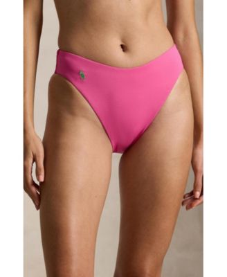 Women's High Leg Scoop Bikini Swimsuit Bottom