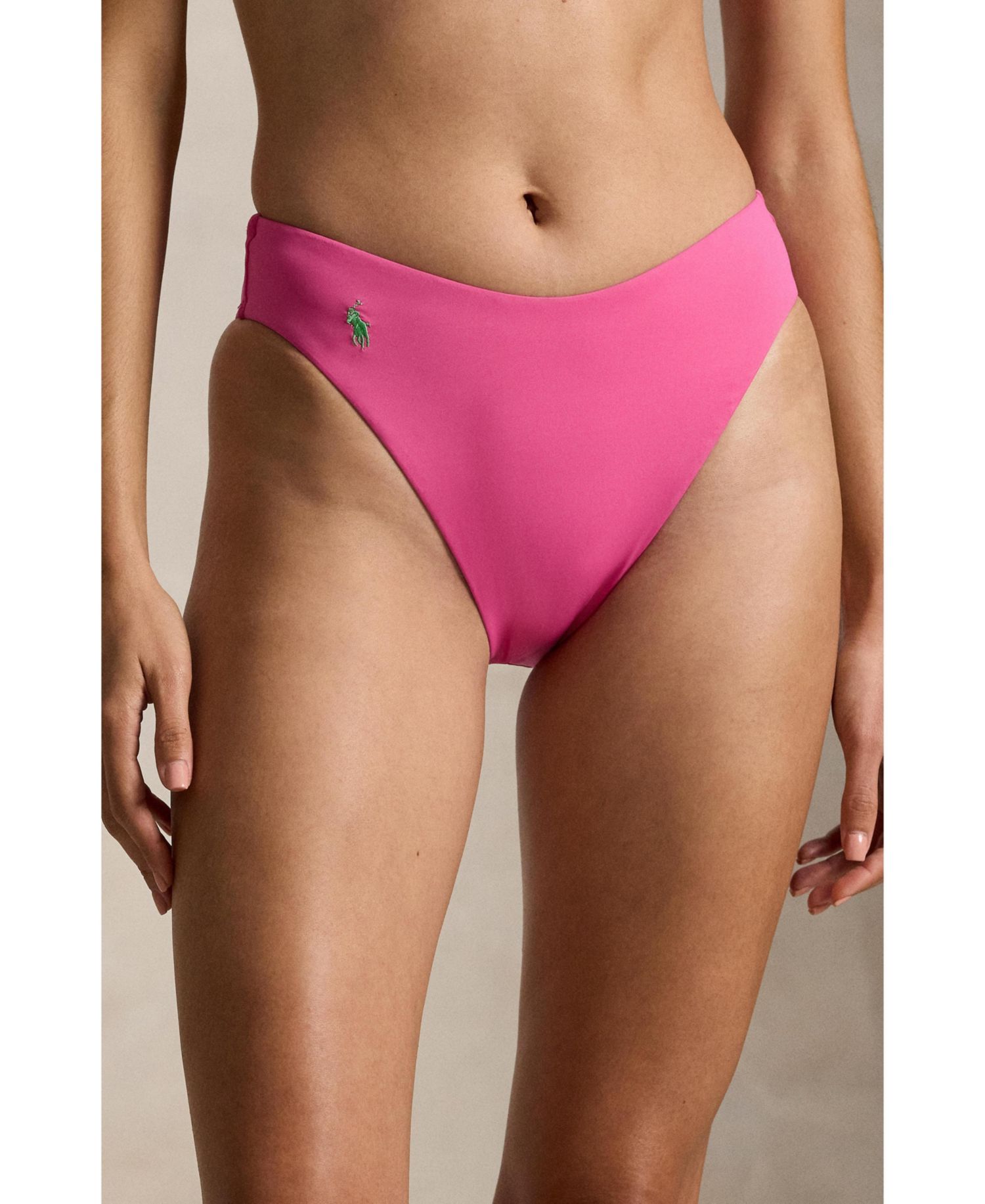 Women's High Leg Scoop Bikini Swimsuit Bottom