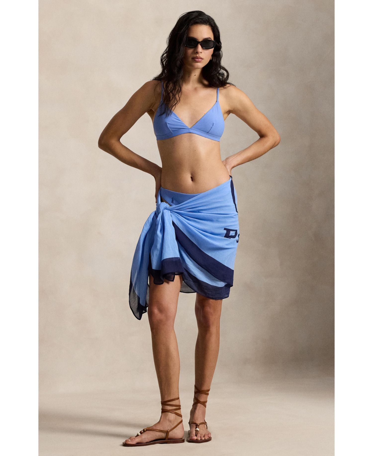 Women's Big Pony Long Scarf Swimsuit Cover Up