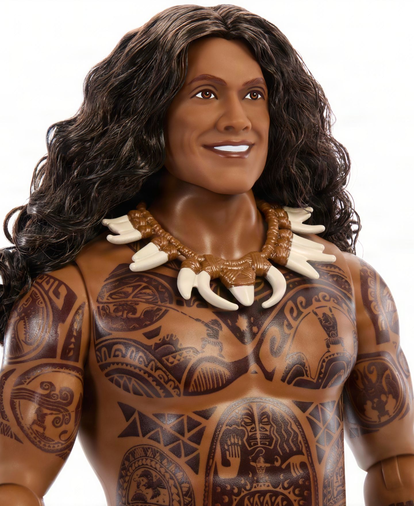 Детская кукла Disney Princess Maui Posable Fashion Doll with Detailed Tattoos, Removable Fashion and 4 Accessories, Ages 3+ — фото 4