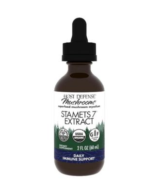 Stamets 7 Extract - 7 Species Blend - Mushroom Supplement for Immune Support with Royal Sun Blazei and more - 2 fl oz (60 Servings)