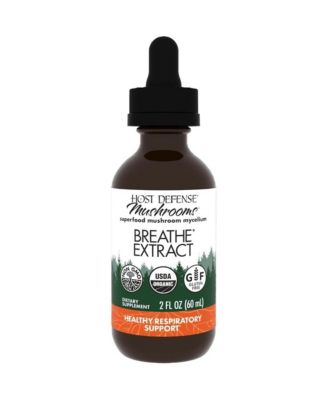 Breathe Extract - Immune and Respiratory Support Mushroom Liquid Supplement - with Chaga, Reishi and Cordyceps - 2 fl oz (60 Servings)