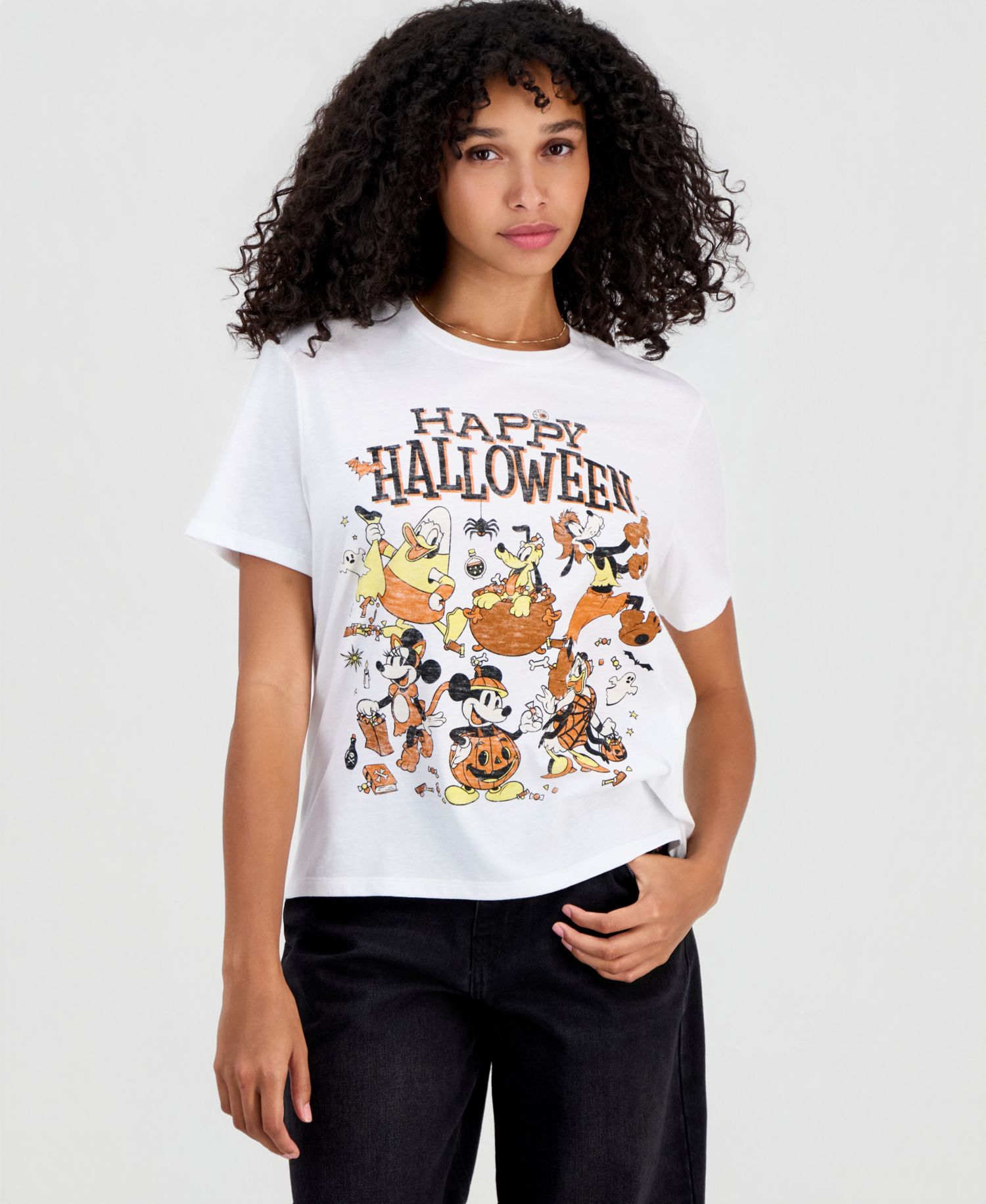 Juniors' Halloween Crewneck Tee