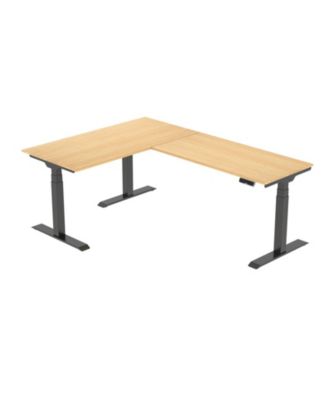 L Shaped Electric Height Adjustable Standing Desk