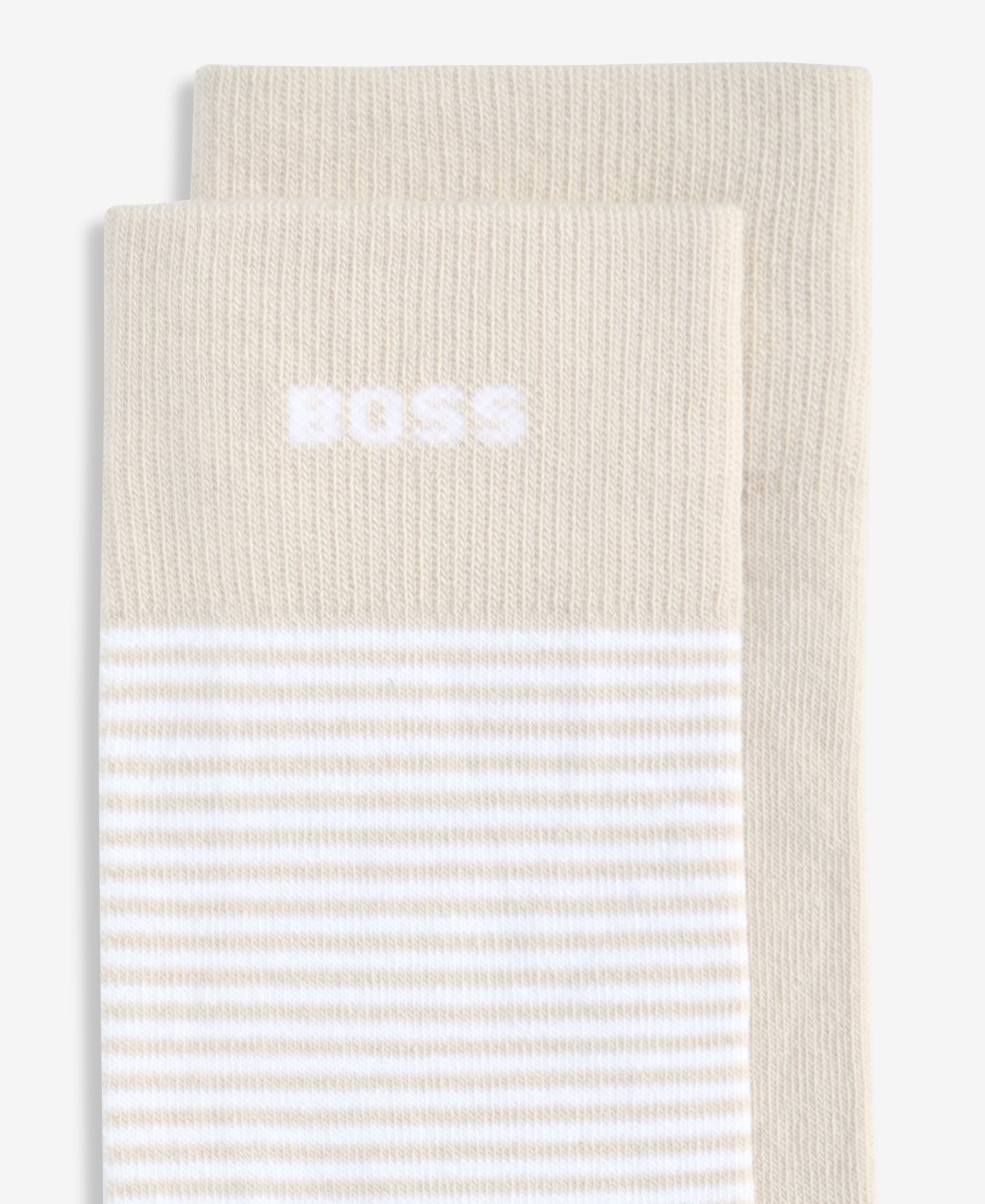 Носки для мужчин, в полоску, 2 шт. — Hugo Boss, цвет: Lt Bge — фото 3