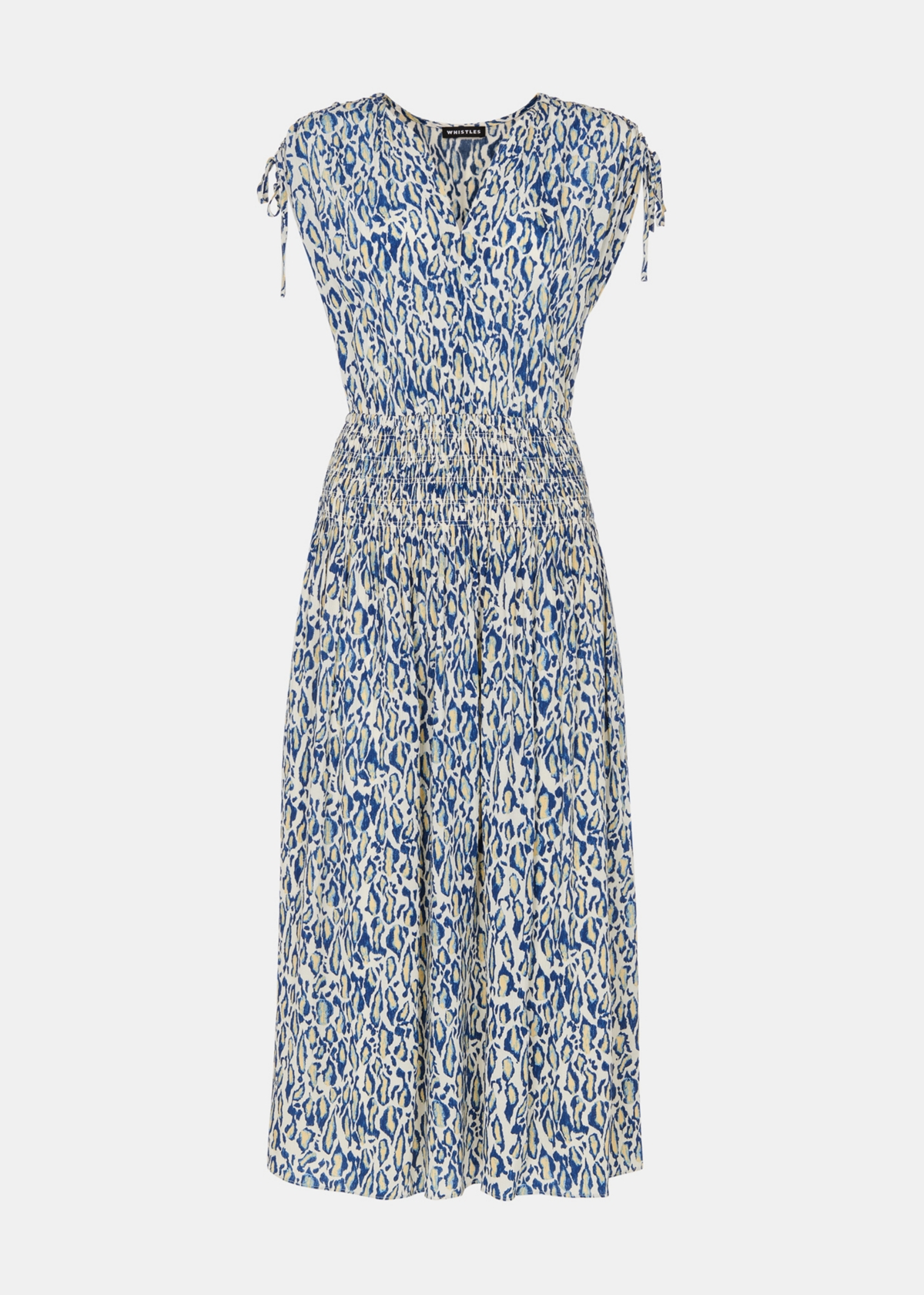 Whistles Women's Flaming Leopard Print Midi Dress