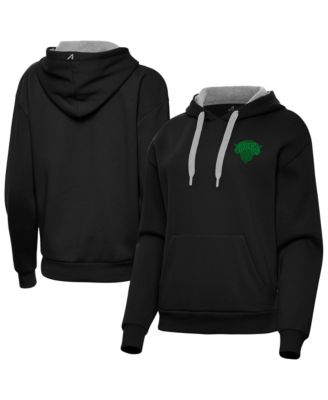 Women's Black New York Knicks St. Patrick's Day Victory Pullover Hoodie