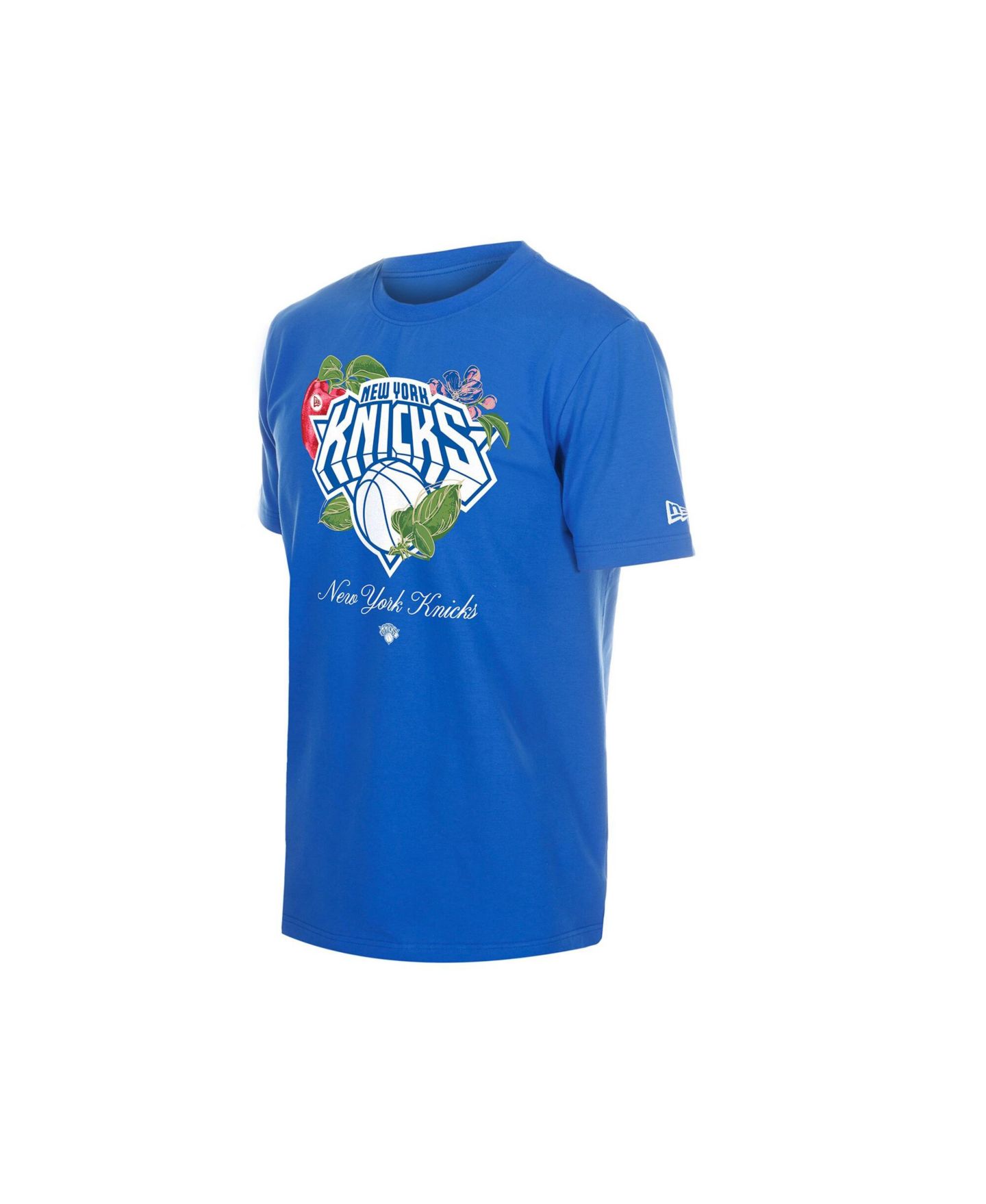 Мужская футболка New Era Blue New York Knicks Lifestyle Capsule Floral Fruit — фото 2
