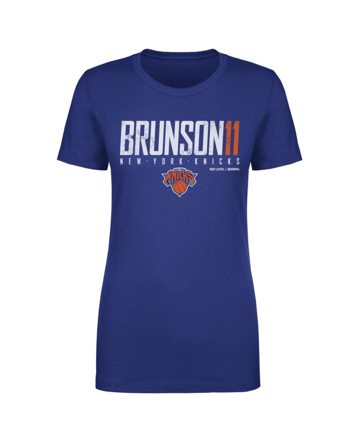 Women's Jalen Brunson Blue New York Knicks Elite T-Shirt