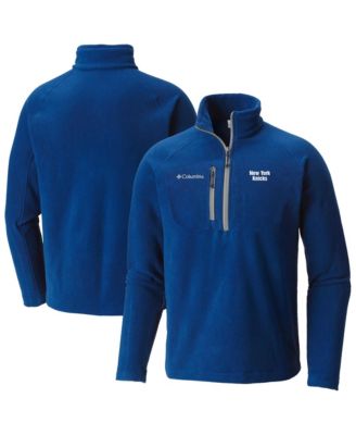 Men's Blue New York Knicks Fast Trek III Half-Zip Fleece Pullover Sweatshirt