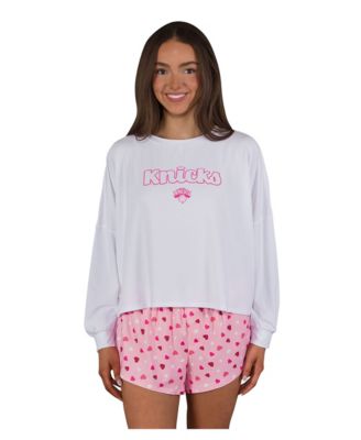 Women's 2-Piece New York Knicks Lyric Long Sleeve Top and Shorts Set