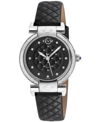 Women's Berletta Swiss Quartz Diamond Leather Strap Watch