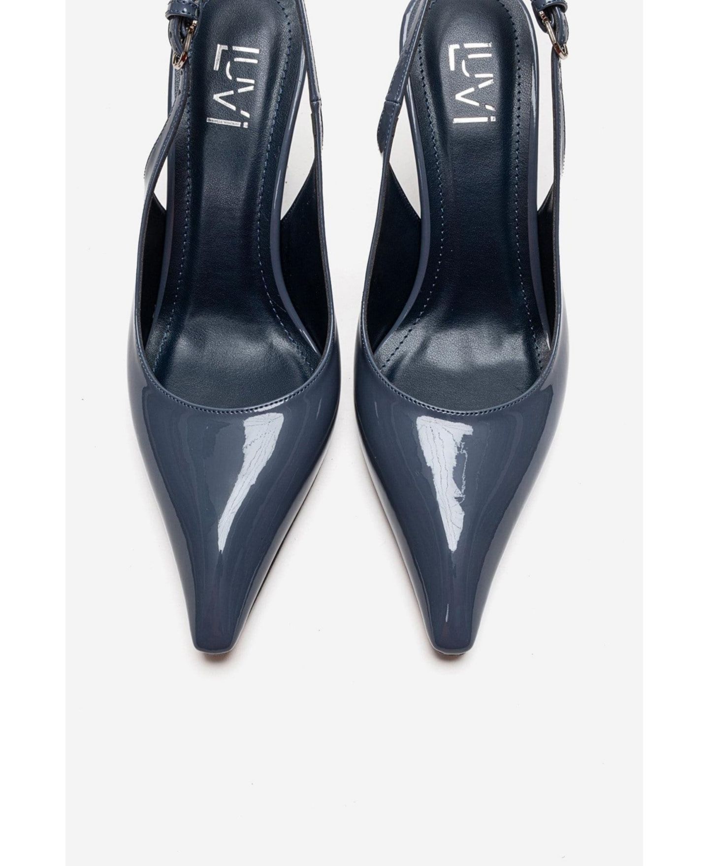 Женские туфли Prologue Shoes Felon Slingback Wedge Pump, цвет: Синий лаковый — фото 5