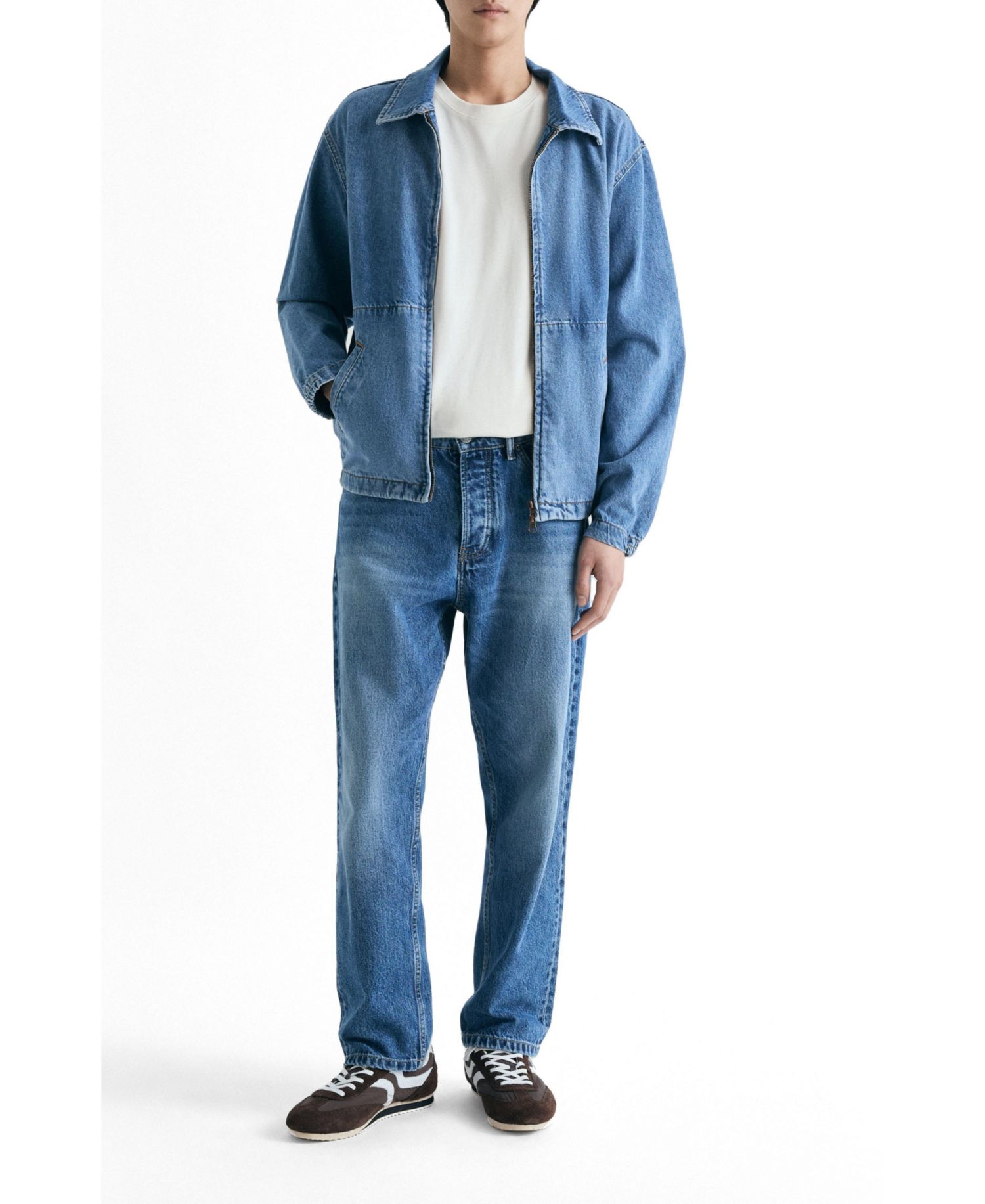 Women's Denim Bomber Jacket