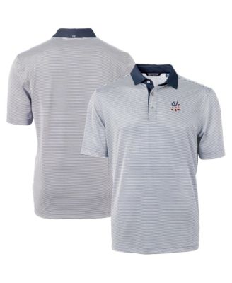 Men's Navy New York Yankees Americana Logo Big & Tall Virtue Eco Pique Polo Shirt