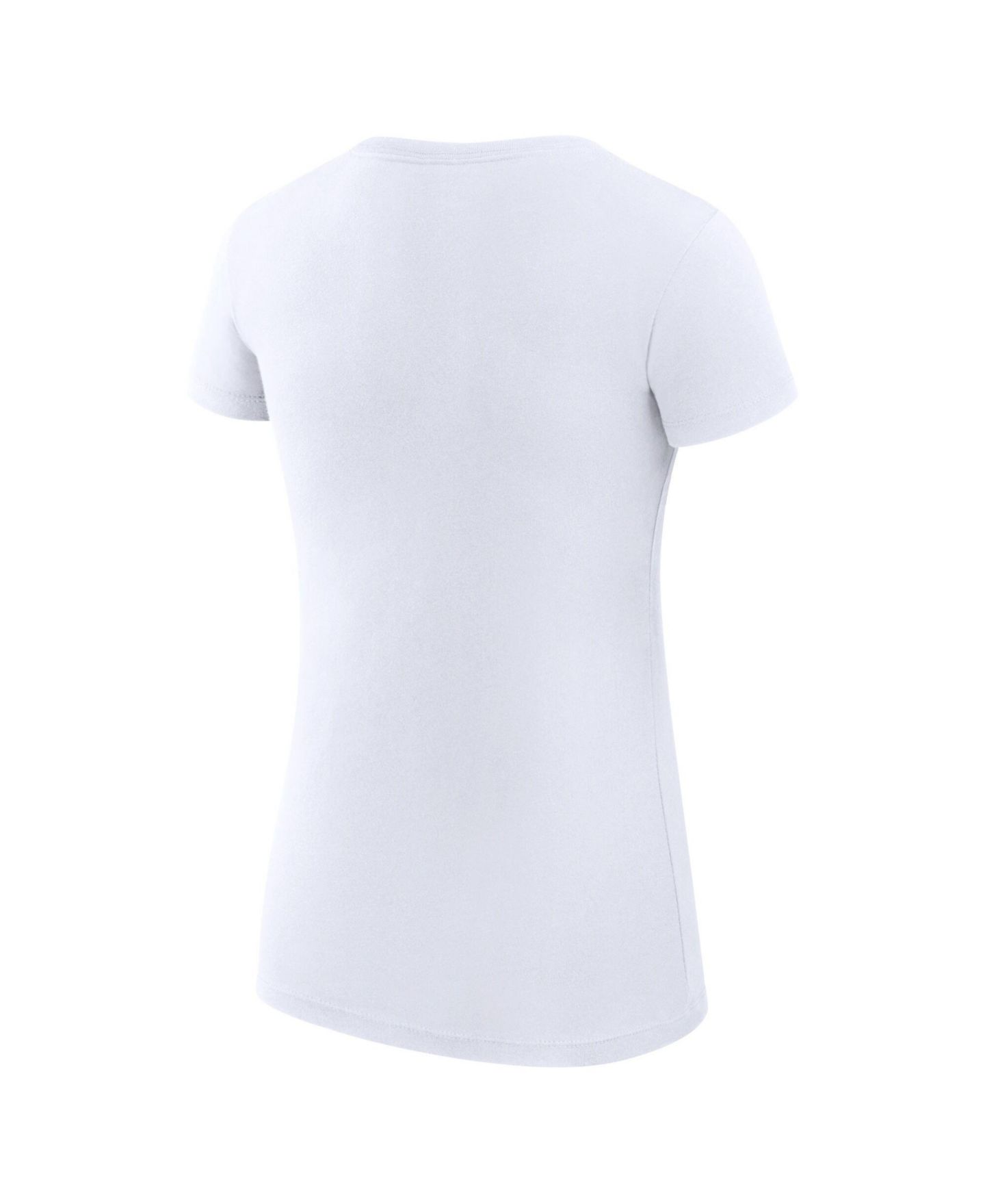 Женская футболка G-III 4Her by Carl Banks White New York Yankees Super-Slim Fit Lightweight City Graphic — фото 3