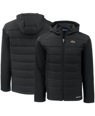 Men's Black Baltimore Ravens Evoke PrimaLoft Hybrid Eco Softshell Full-Zip Hooded Jacket