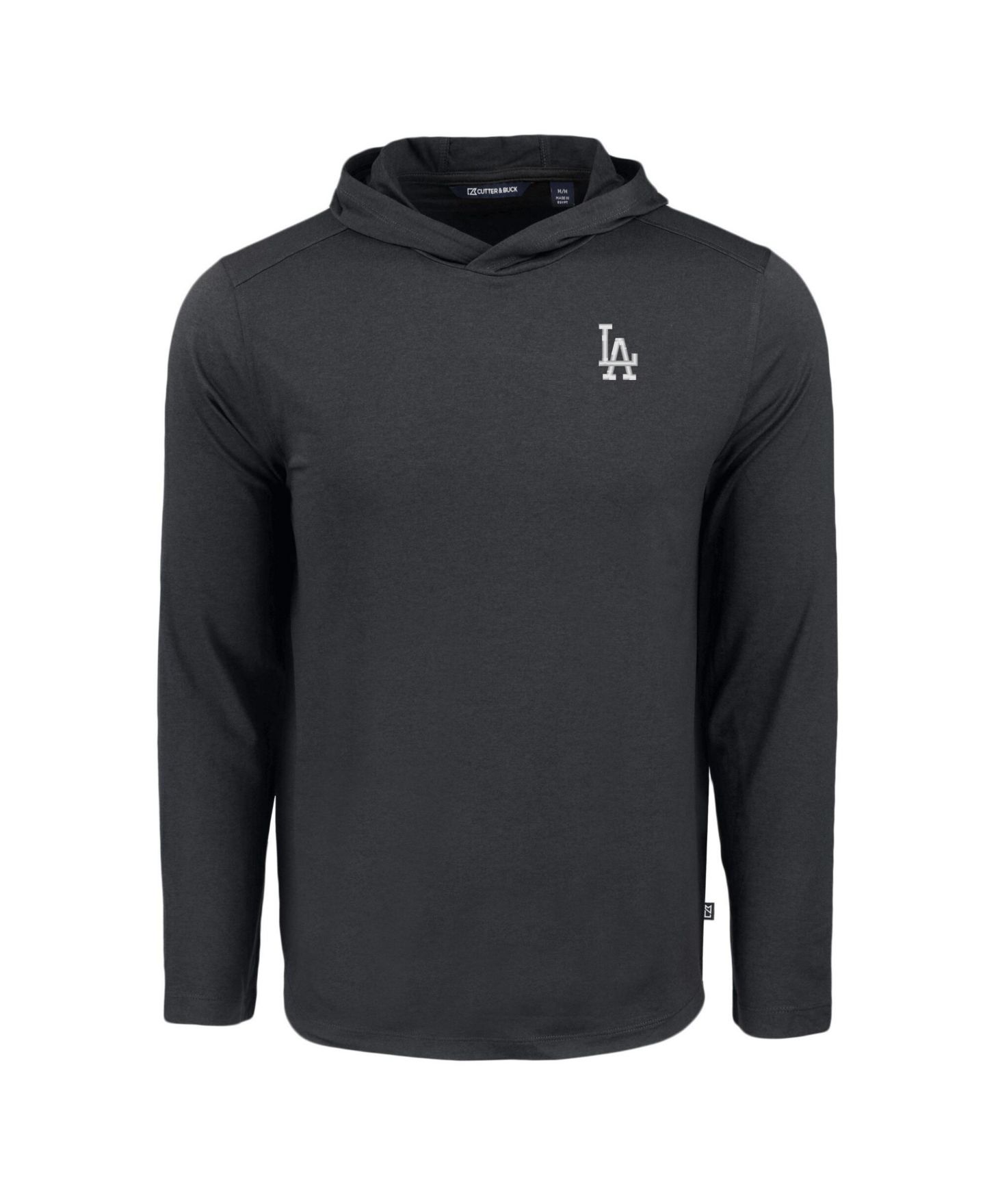 Мужское худи Cutter & Buck Black Los Angeles Dodgers Coastline Epic Comfort Eco Long Sleeve T-Shirt — фото 2