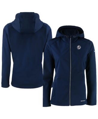 Women's Navy New York Yankees Evoke Eco Softshell Full-Zip Hoodie Jacket