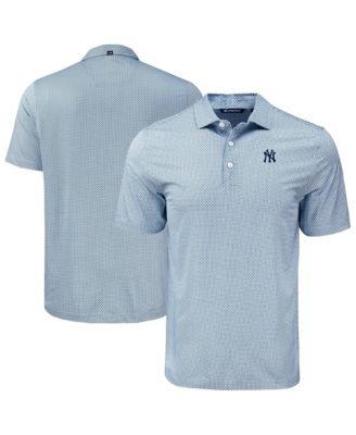 Men's Navy New York Yankees Pike Eco Diamond Dot Print Polo Shirt