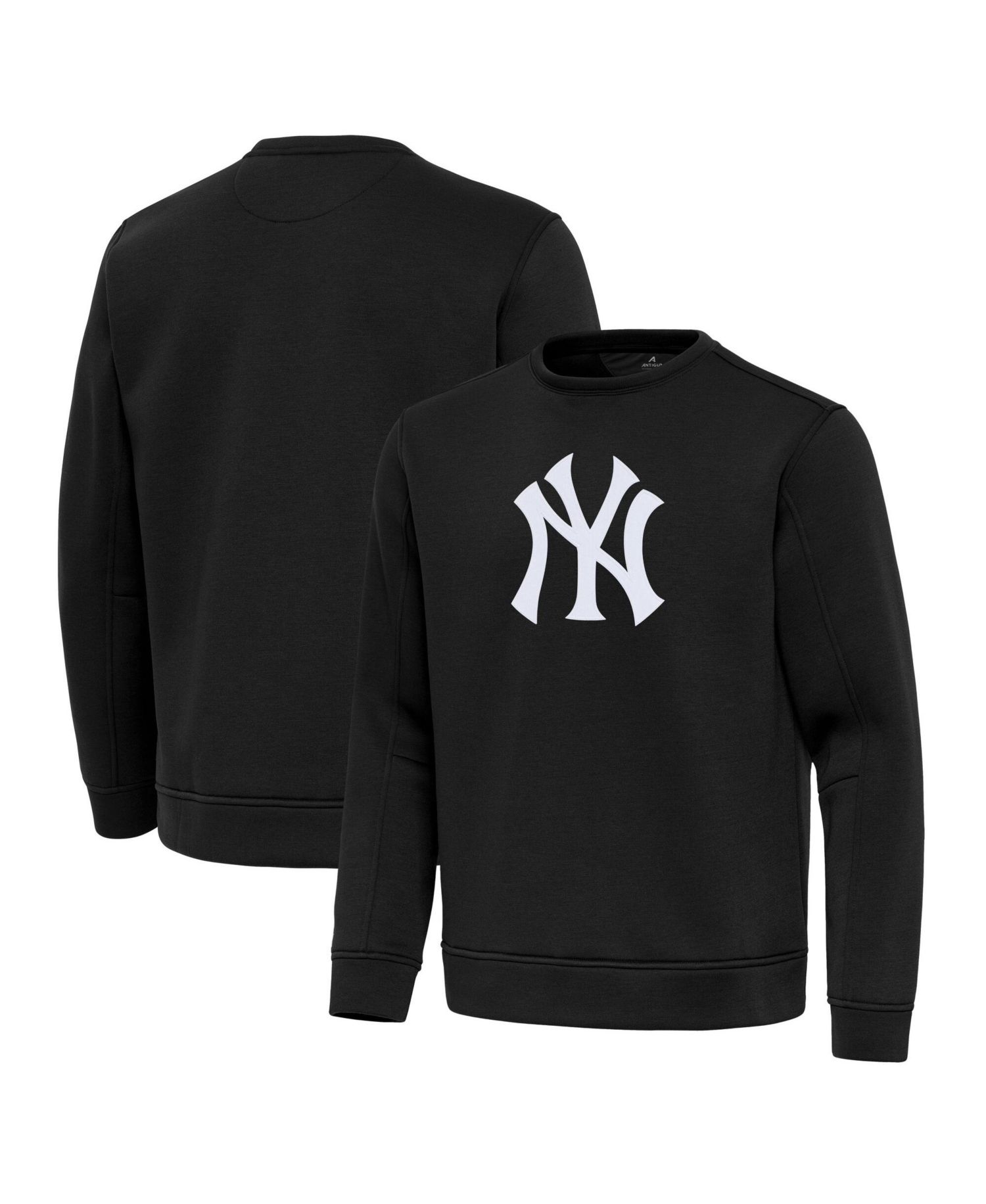 Men's Black New York Yankees Relevant Lightweight Pullover Sweatshirt