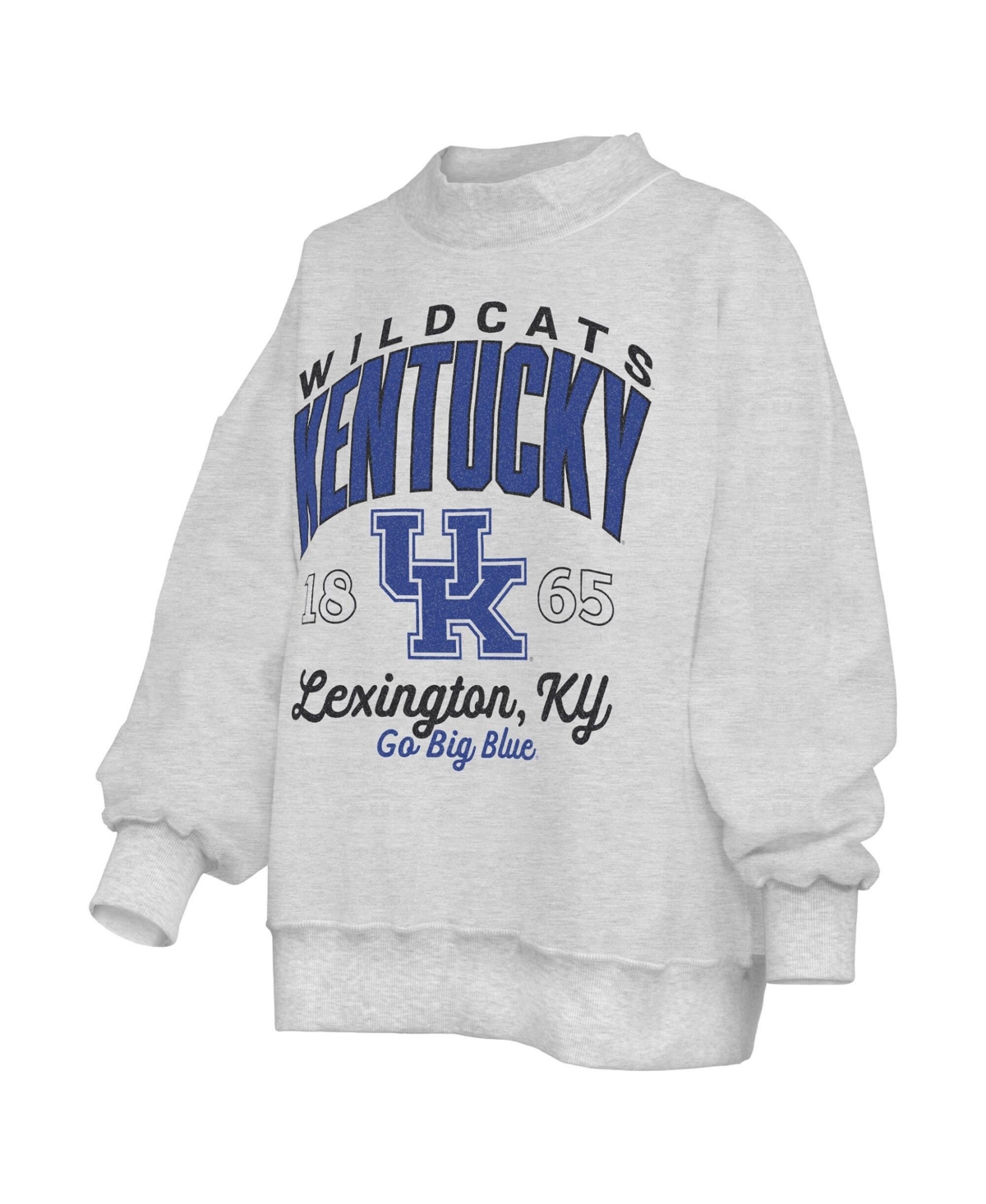 Pressbox Women's Heather Gray Kentucky Wildcats Reversible Sweatshirt
