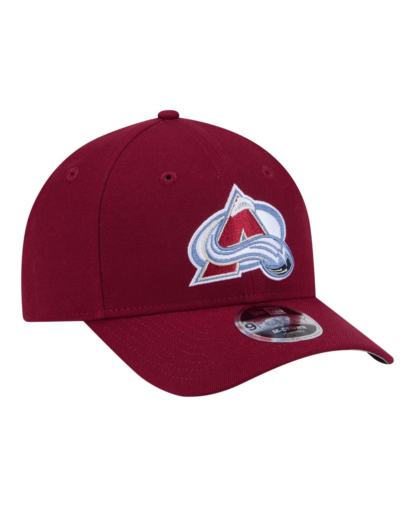 Мужская кепка New Era Burgundy Colorado Avalanche 9FORTY M-Crown Adjustable Hat — фото 3