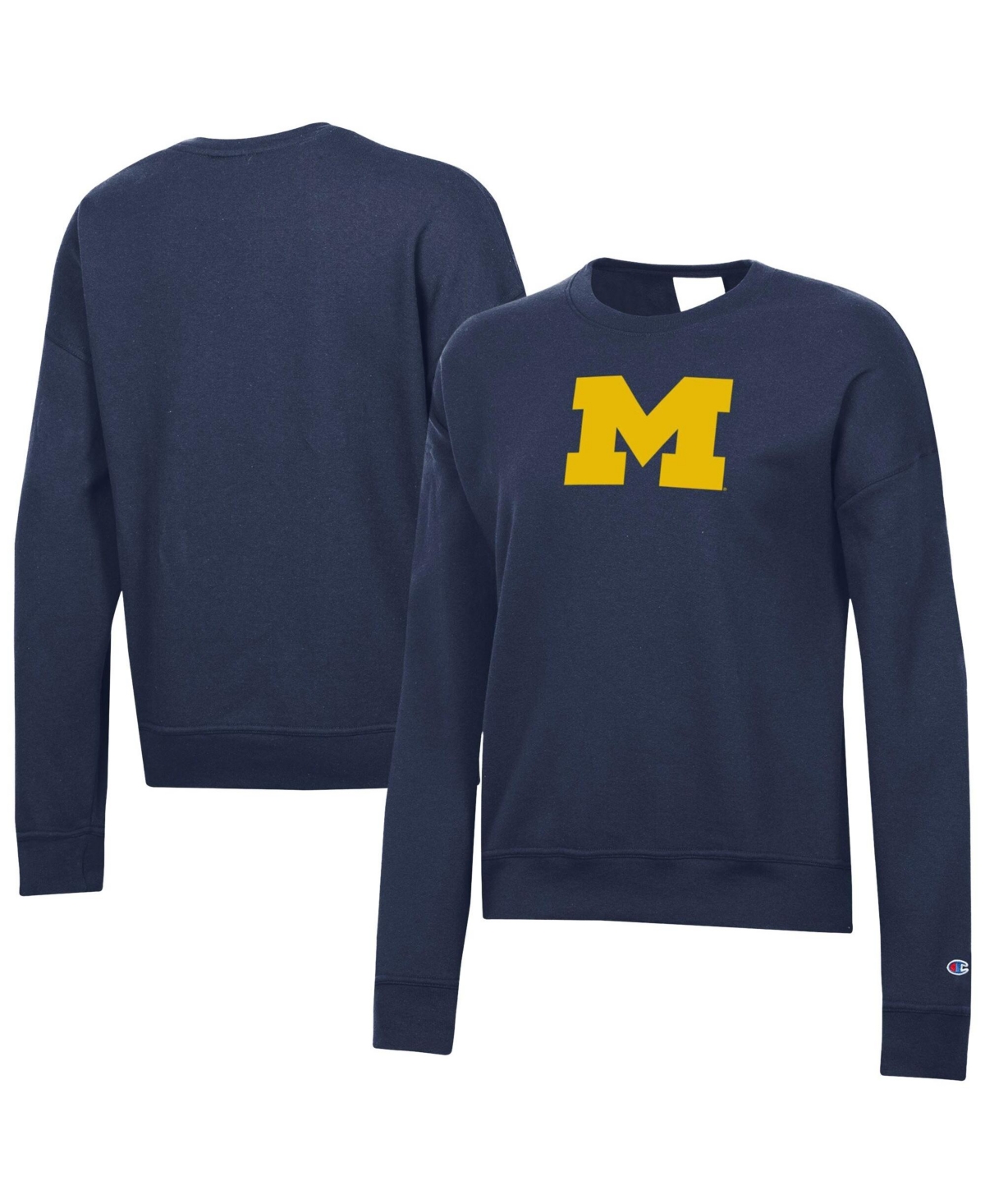 Champion Women's Navy Michigan Wolverines Powerblend Sweatshirt