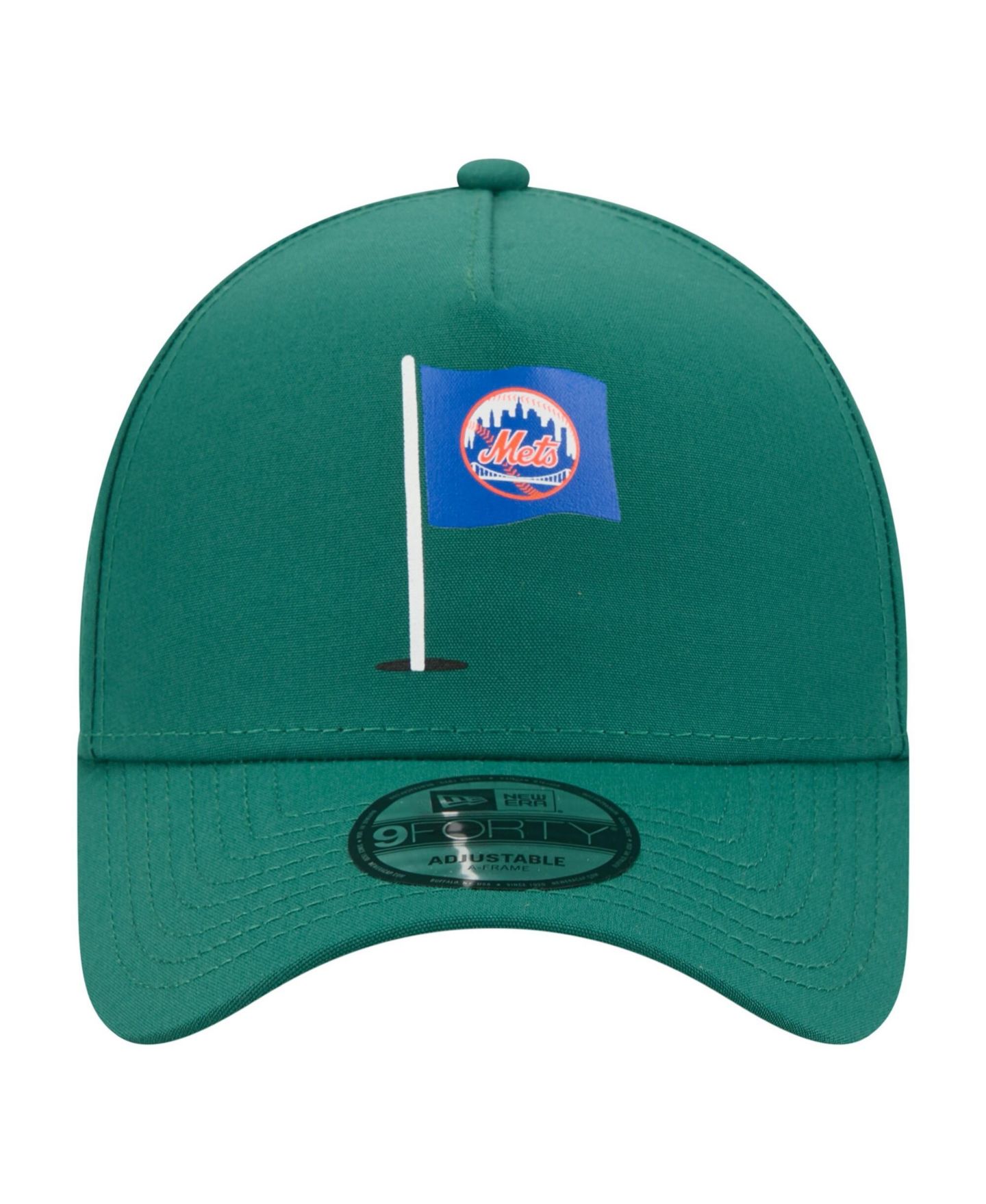 Мужская кепка New Era Green New York Mets Pin Seeker 9FORTY A-Frame Adjustable Hat — фото 2