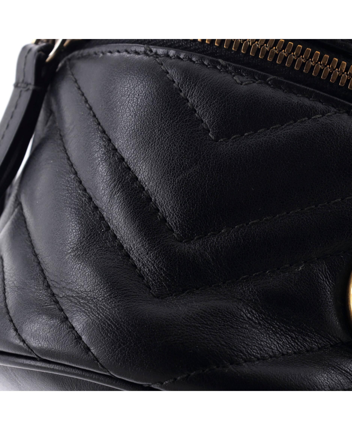 Pre-Owned Gucci Mini Gg Marmont Vanity Backpack Matelasse Leather