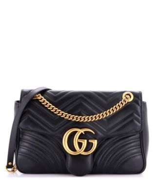 Medium GG Marmont Flap Bag Matelasse Leather