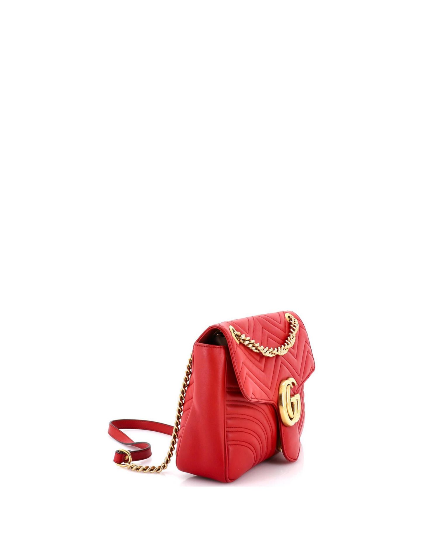 Medium GG Marmont Flap Bag Matelasse Leather