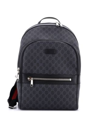 Medium Front Zip Pocket Backpack GG Coated Canvas