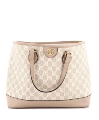Small Ophidia Top Handle Shopping Tote GG Coated Canvas and Leather