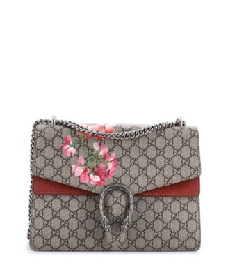 Medium Dionysus Bag Blooms Print GG Coated Canvas