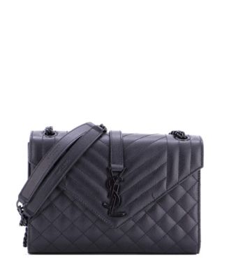 Medium Classic Monogram Envelope Satchel Mixed Matelasse Leather