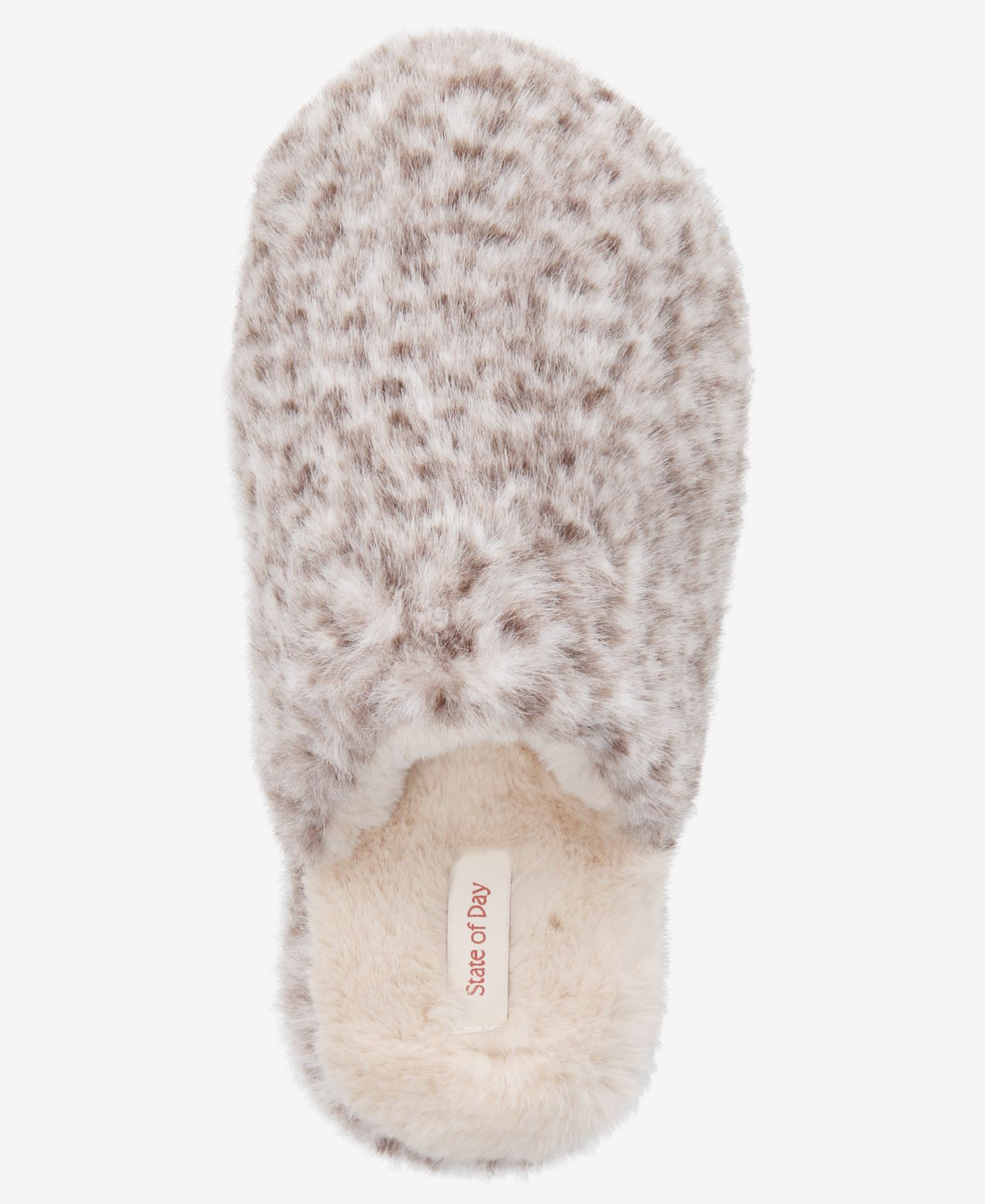 Женские тапочки State of Day Boxed Slippers, цвет: Леопардовый песочный — фото 5